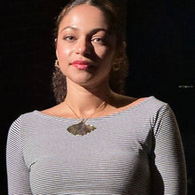 Load image into Gallery viewer, real real ginkgo necklace choker in gold