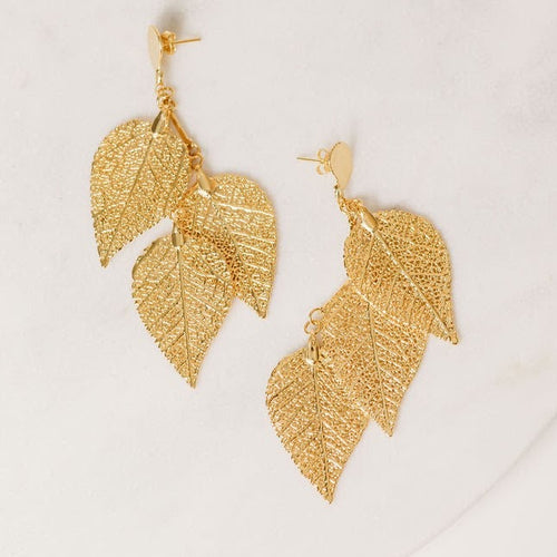 Cerrado earrings gold silver chandelier earrings botanical jewelry   Sheinelle Jones's earrings TODAY SHOW
