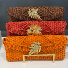 Load image into Gallery viewer, NEW LEAF Clutch and Brooch - FERN in 22K gold
