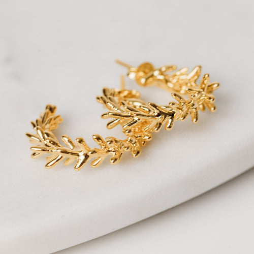 Sheinelle Jones earrings TODAY SHOW botanical earrings made from real plants lemon cypress hoops botanical jewelry 